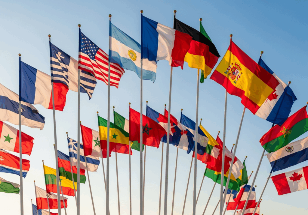 Drapeaux des nations de football