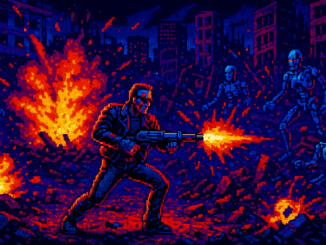 environnement post-apocalyptique de Terminator 2D : No Fate