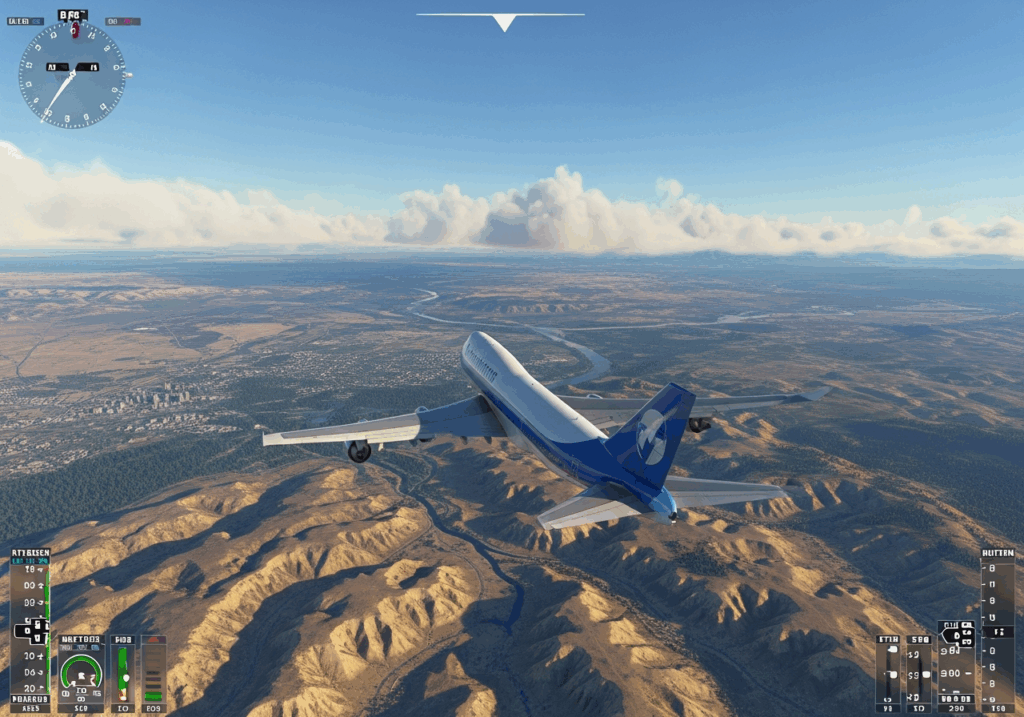 Gameplay d’un jeu de simulation de vol