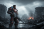 Un soldat de Gears of War