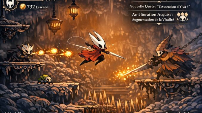 gameplay de Hollow Knight Silksong
