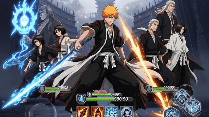 illustration dynamique du jeu Bleach Mirrors High