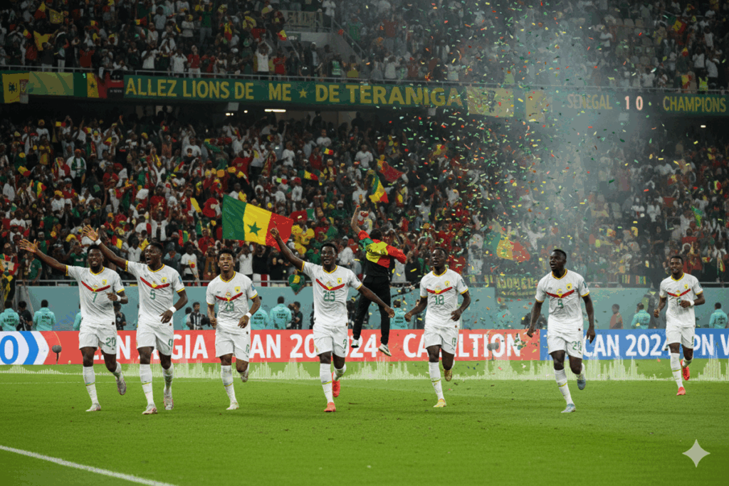 Sénégal célébration CAN 2025