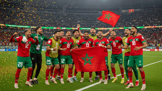 Maroc célébration victoire CAN 2025