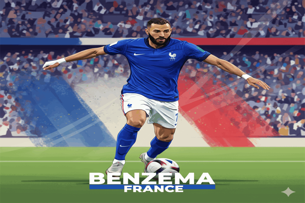 Illustration de Karim Benzema