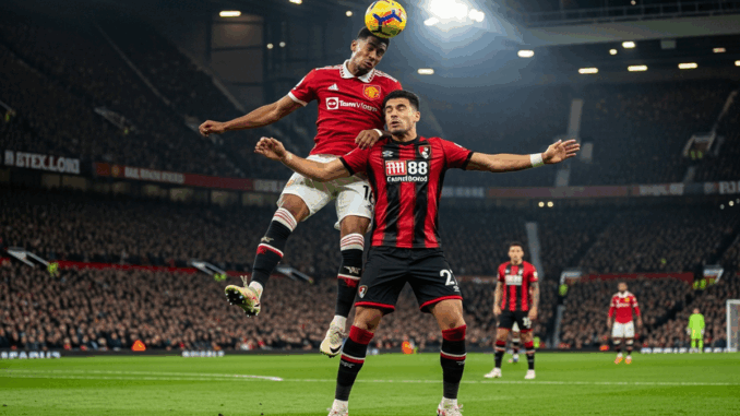 Match de Premier League entre Manchester United et Bournemouth
