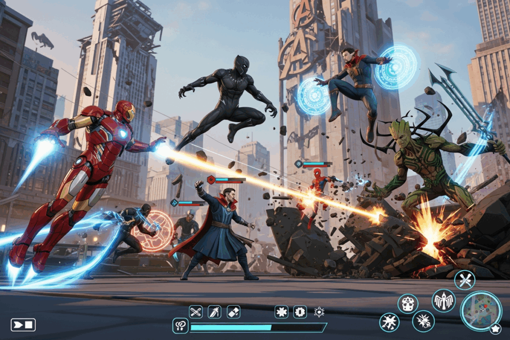 Gameplay d’un jeu comme Marvel Rivals