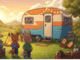 scène panoramique de Cozy Caravan