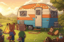 scène panoramique de Cozy Caravan
