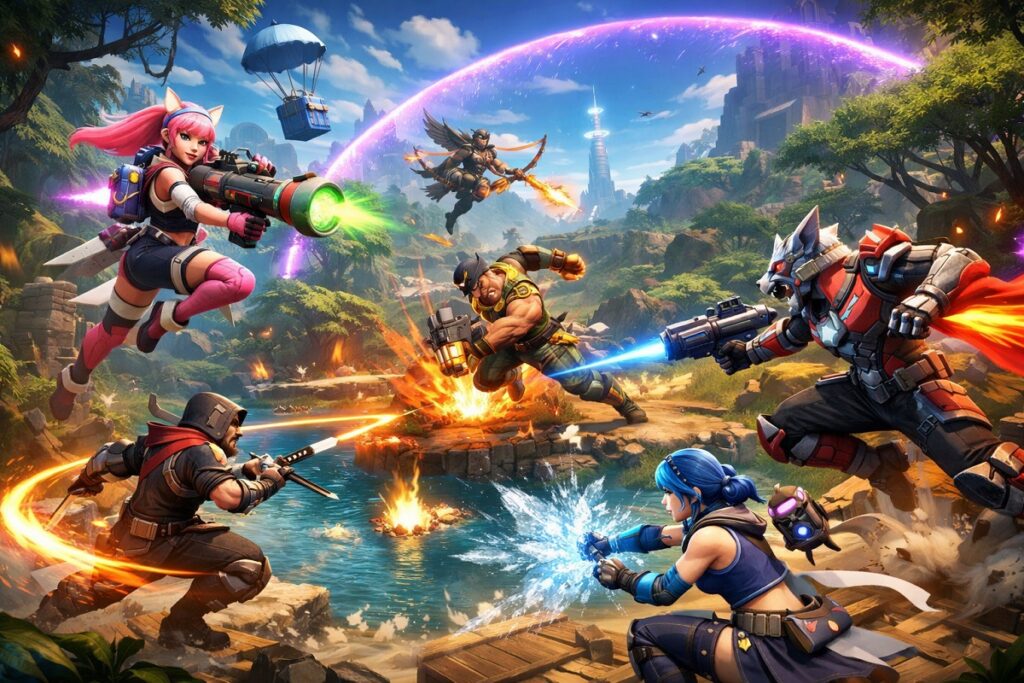 scène de combat de SUPERVIVE