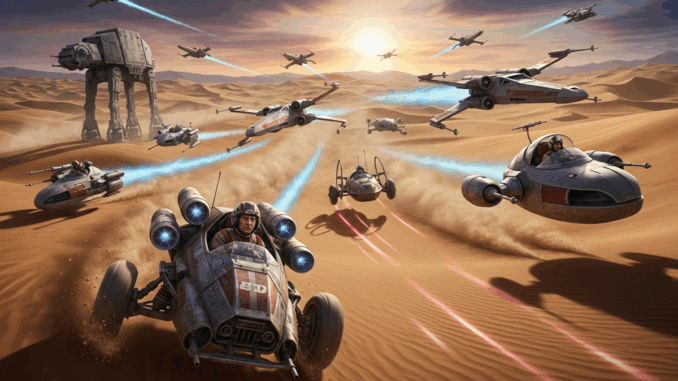 Gameplay d’un jeu comme Star Wars : Galactic Racer