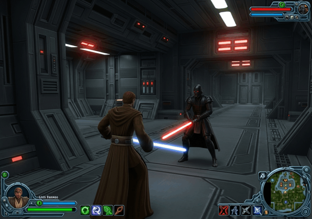 Gameplay d’un jeu comme Star Wars : Knights of the Old Republic