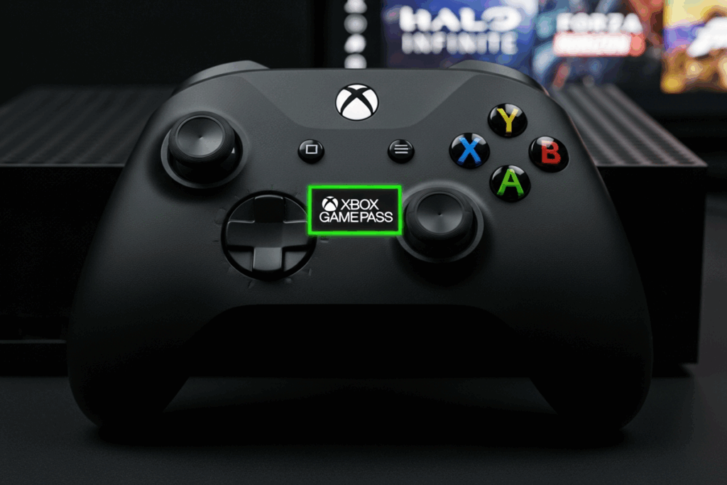 Une manette Xbox Game Pass