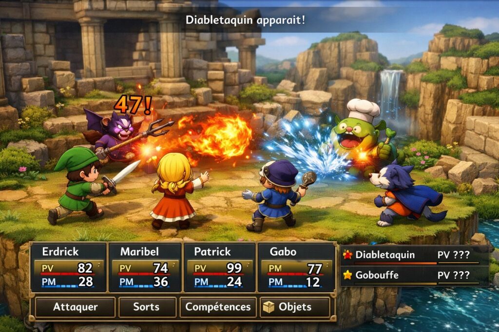 séquence de combat similaire à celui de la démo 