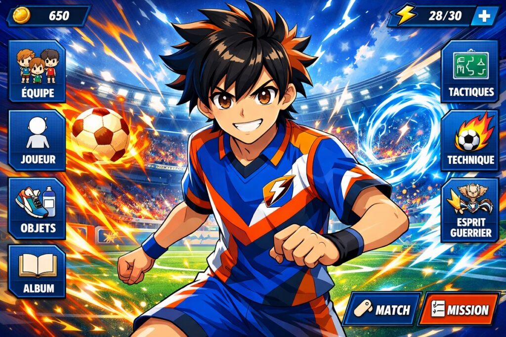 personnage inspiré du protagoniste de Inazuma Eleven