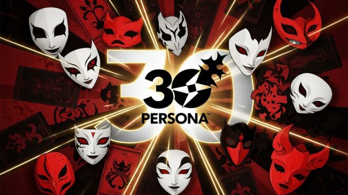 Composition artistique du 30ème anniversaire de la série d’Atlus