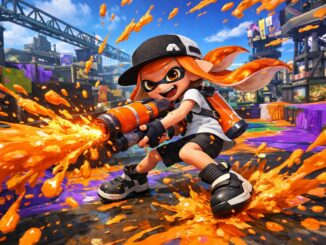 arène colorée inspirée de Splatoon 3