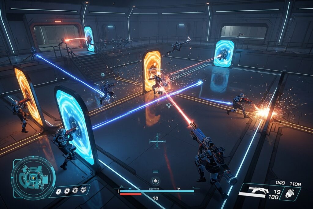 arène comme celui de Splitgate Arena Reloaded