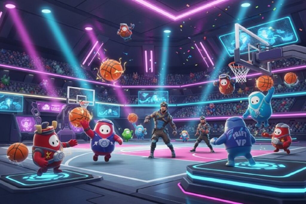 arène de basketball inspire de Fortnite Chapitre Sept Saison 1 