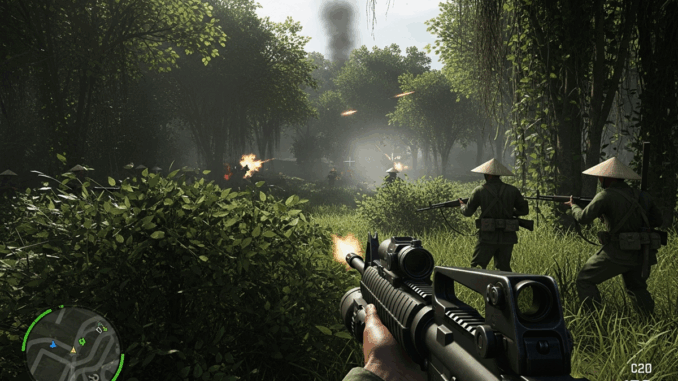 Gameplay d’un jeu de tir similaire à Call of Duty