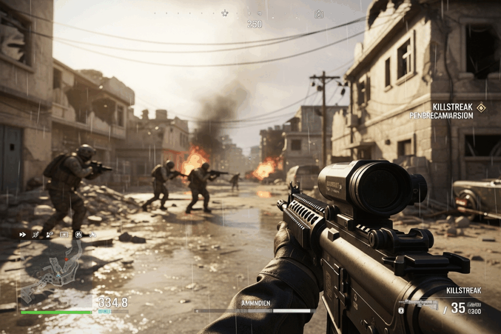 Gameplay d’un FPS comme Call of Duty
