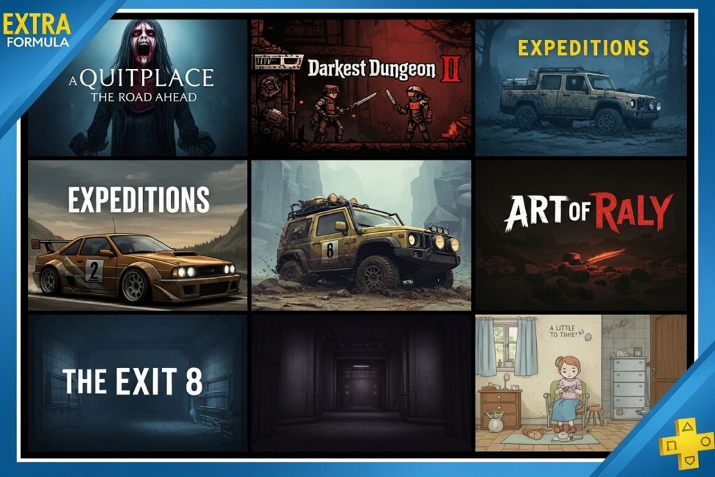 captures d'écran représentatives de la liste des jeux