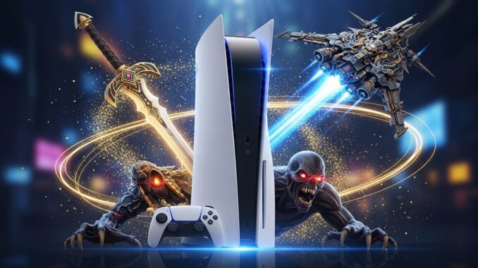 composition dynamique avec les jeux le plus attendus et la PS5