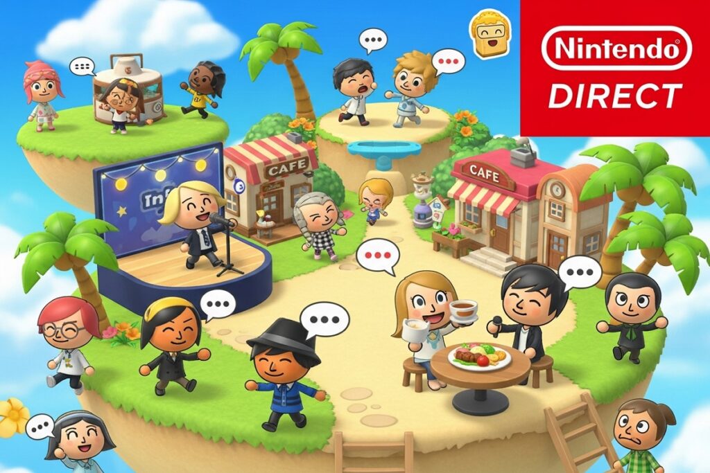composition dynamique du tomodachi life au nintendo direct