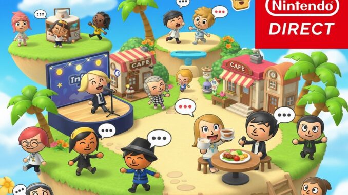composition dynamique du tomodachi life au nintendo direct