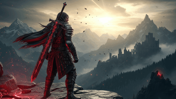 Un personnage comme dans le jeu Crimson Desert