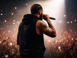 Le rappeur Drake en concert
