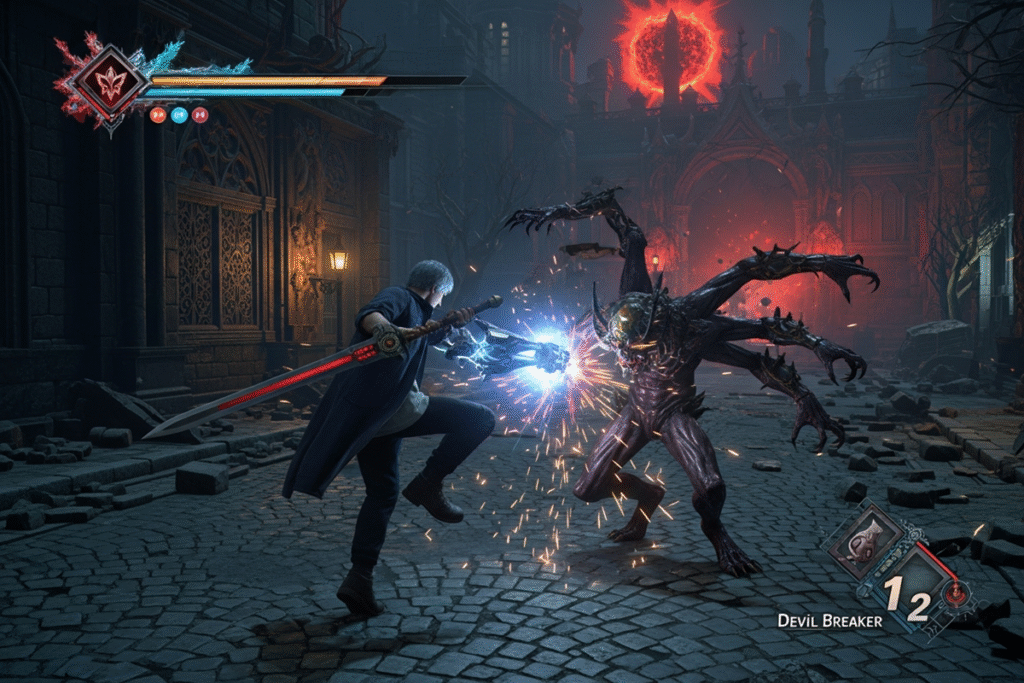Gameplay d’un jeu similaire à Devil May Cry 5
