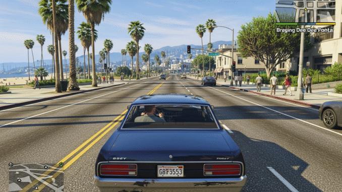 Gameplay d’un jeu similaire à GTA V