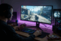 Un gamer qui joue sur son ordinateur