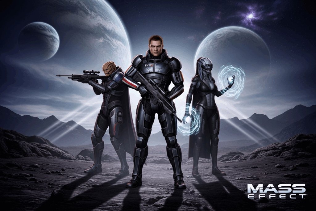 Gameplay d’un jeu vidéo comme Mass Effect