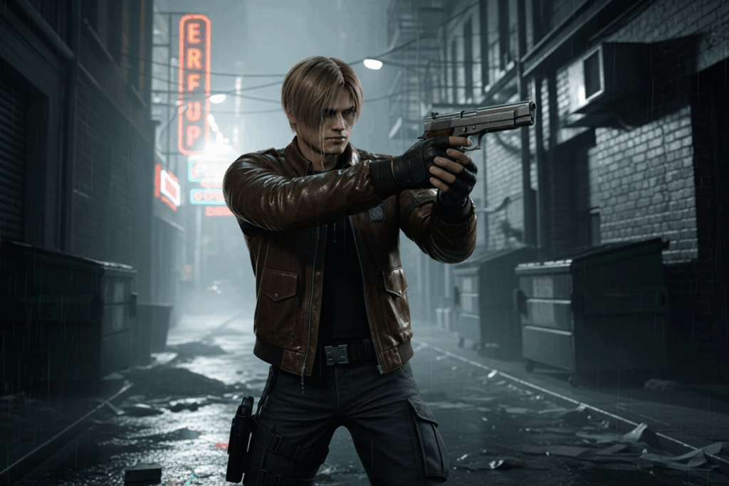 Leon S. Kennedy dans un jeu Resident evil