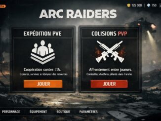 menu principal d’Arc Raiders