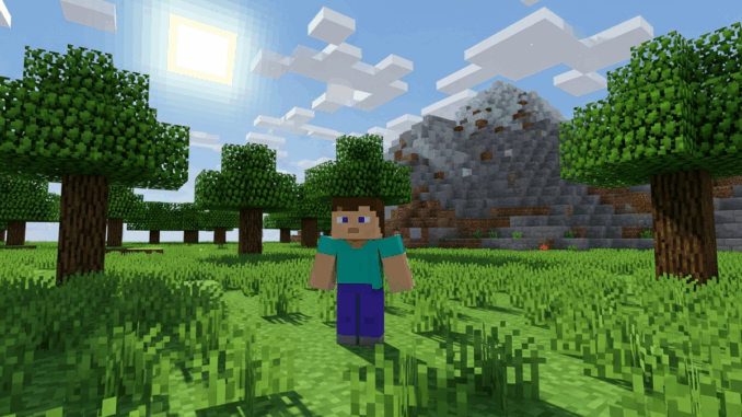 Gameplay d’un jeu similaire à Minecraft