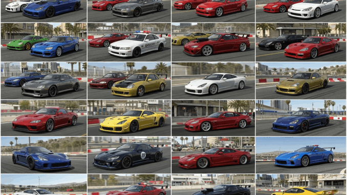 Des voitures d’un jeu comme Need for Speed sur PS Plus