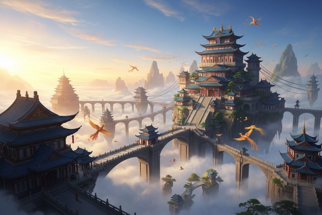 paysage comme celui de Genigods: Nezha