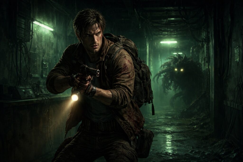 personnage comme celui du jeu Parasite Mutant