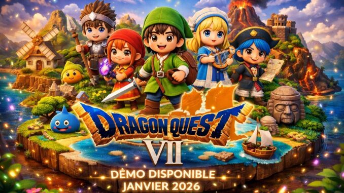 personnages de la démo de Dragon Quest VII Reimagined