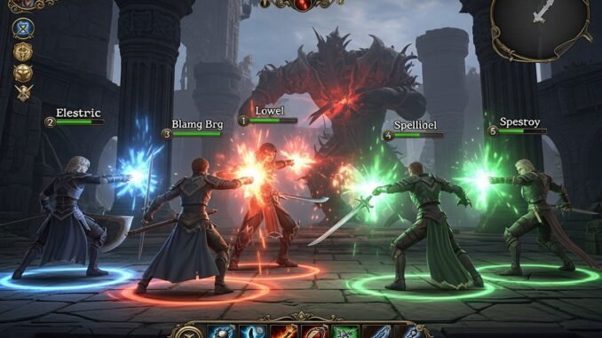 personnages d’un jeu comme Spellcasters Chronicles