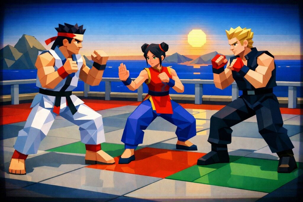 personnages inspirés de Virtua Fighter