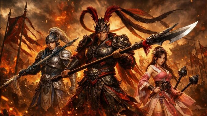 personnages inspirés du remaster de Dynasty Warriors 3