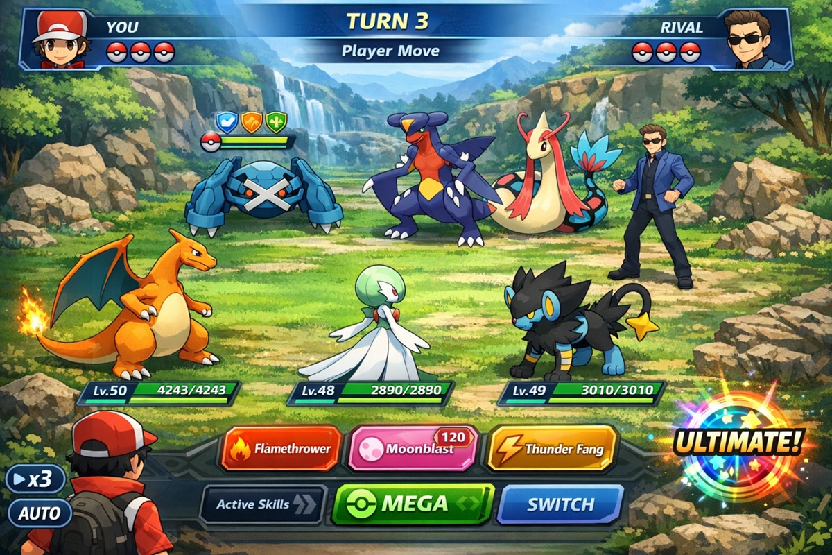 Gameplay d’un jeu comme Pokémon Champions