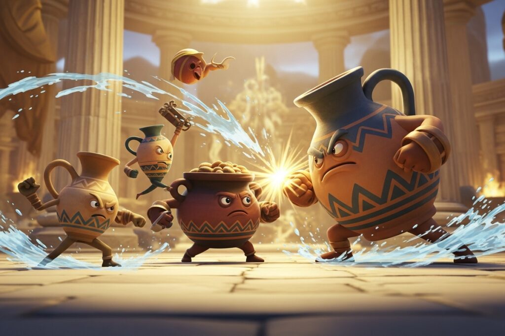 scènes d’action d’un jeu comme celui de Double Fine