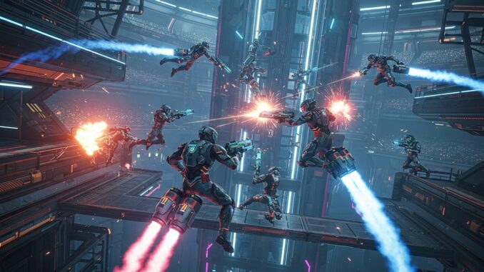 scène d’action inspirée de Highguard