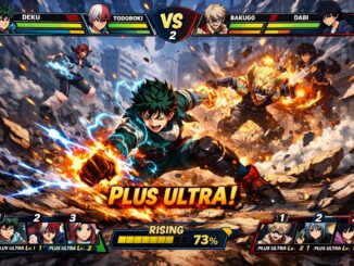 scène de combat comme celui de My Hero Academia All's Justice