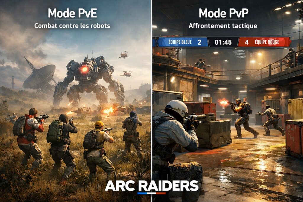 deux scènes de gameplay d'Arc Raider